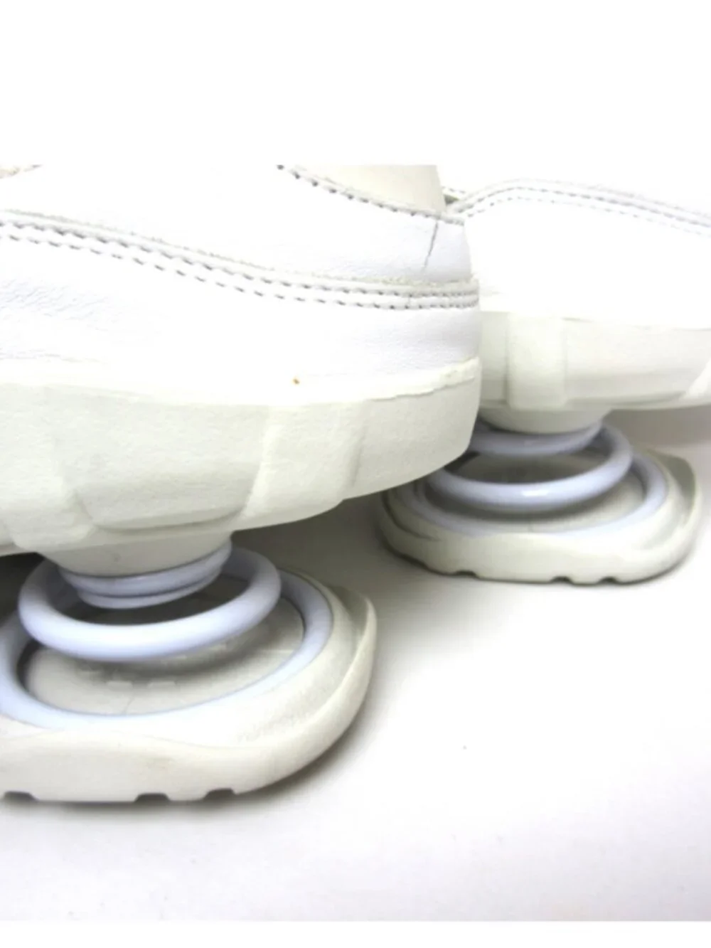 Z-Coil Womens Size 10 Freedom Athletic Mesh Leather Shoes Classic White Open